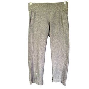 Under Armour Womens Grey Capri Compression Leggings M Medium Polyester & Elastan